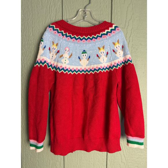 Vintage 90s Kids Snowman Cardigan Sweater – Size 10T - Picture 6 of 6